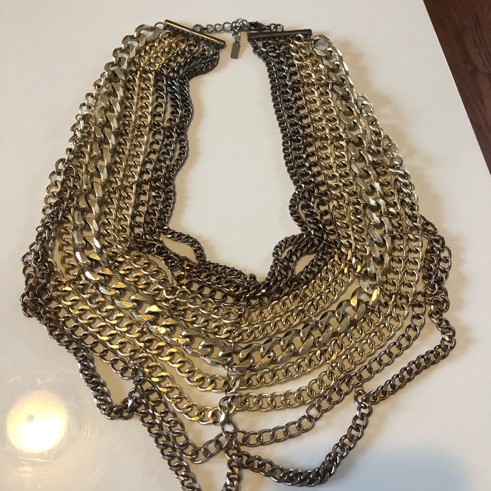 Baublebar Gold Chain Statement Necklace